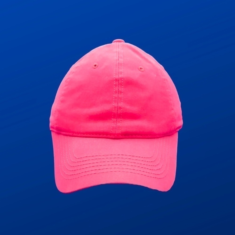 Gap 100% Cotton Twill Washed Baseball Hat, HOT PINK, OSFM, NWOT Vintage